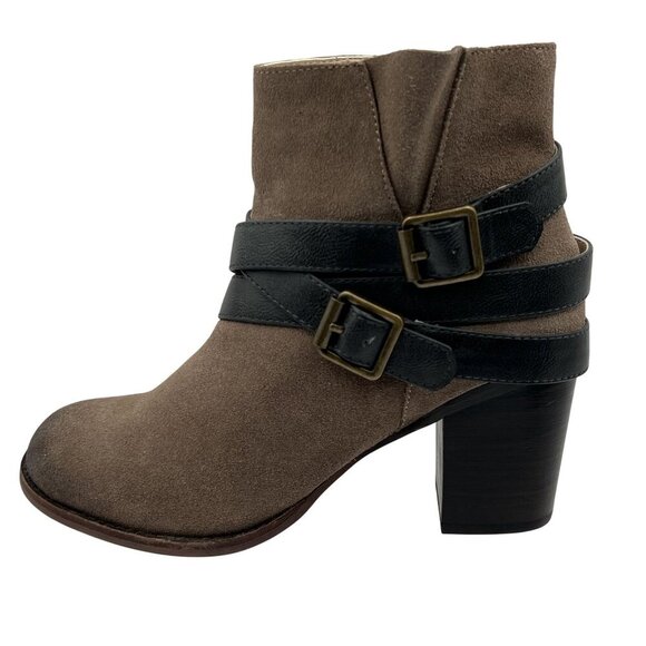 NEW Soho Cobbler Womens 8.5 Ankle Leather Booties Strappy Western Cowgirl Boots - Picture 3 of 15